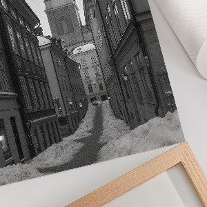 Winter city wall print