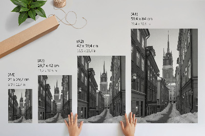 Wall print Winter city