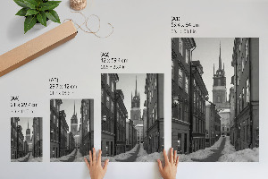 Winter city wall print