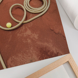 Poster showing a rope lying on the ground
