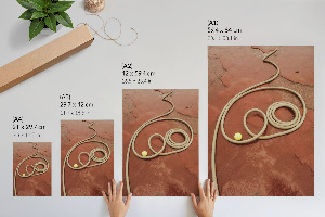 Poster showing a rope lying on the ground