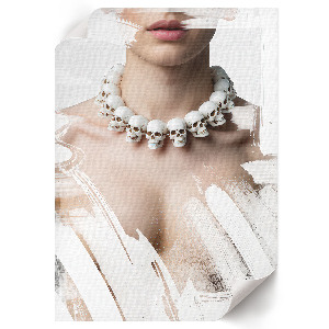 Artistic contrast wall print
