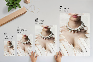 Artistic contrast wall print