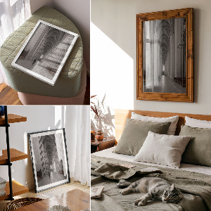 Decorative poster Gothic temple