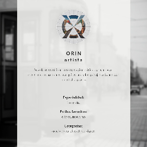 Poster with an urban atmosphere