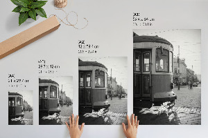 Poster with an urban atmosphere