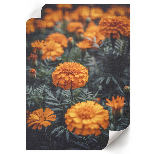Wall art featuring a summer garden scene