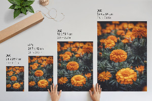Wall art featuring a summer garden scene