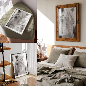 Decorative poster Horse portrait