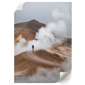 Poster Mountains in the clouds