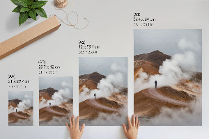 Poster Mountains in the clouds