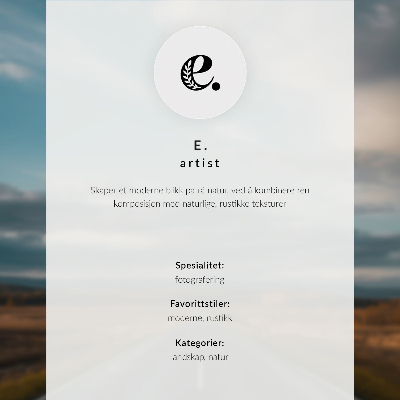 Wall art Roadway landscape
