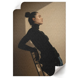 Wall print of a female portrait