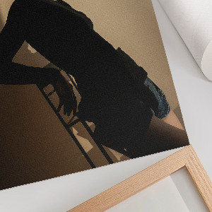 Wall print of a female portrait