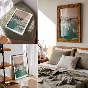 Beach landscape poster