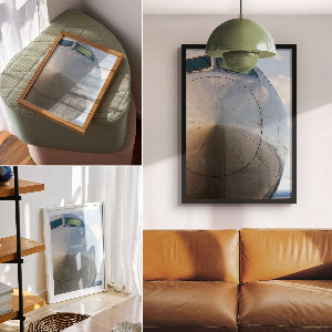 Wall print The nose of the plane