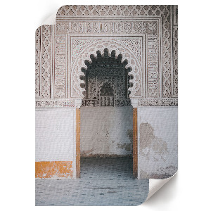 Art print with a decorative entrance motif