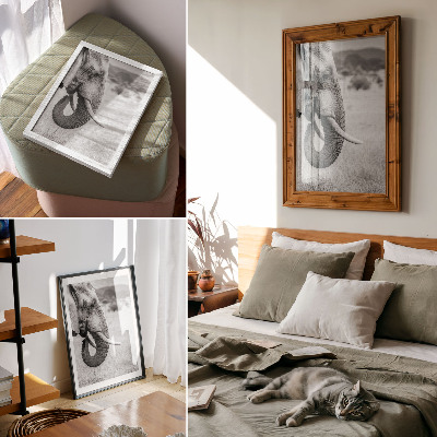Decorative poster African elephant