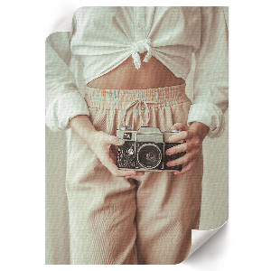 Retro camera wall art