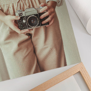 Retro camera wall art