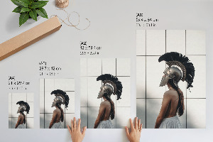 Wall print Gladiator helmet