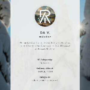 Poster of a coniferous forest in winter