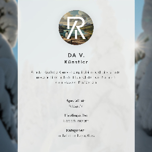 Poster of a coniferous forest in winter