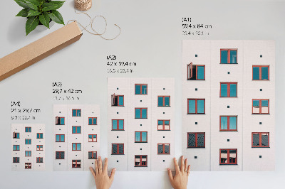 Wall print Window grid