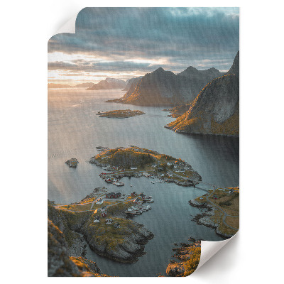 Decorative poster Mountain panorama
