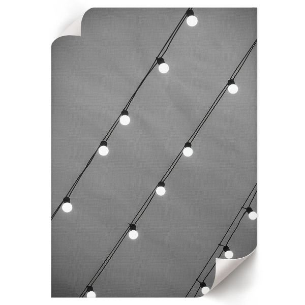 Art print featuring vintage lighting