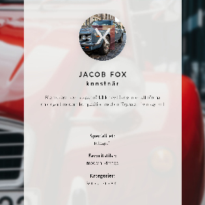 Decorative poster featuring a classic vehicle