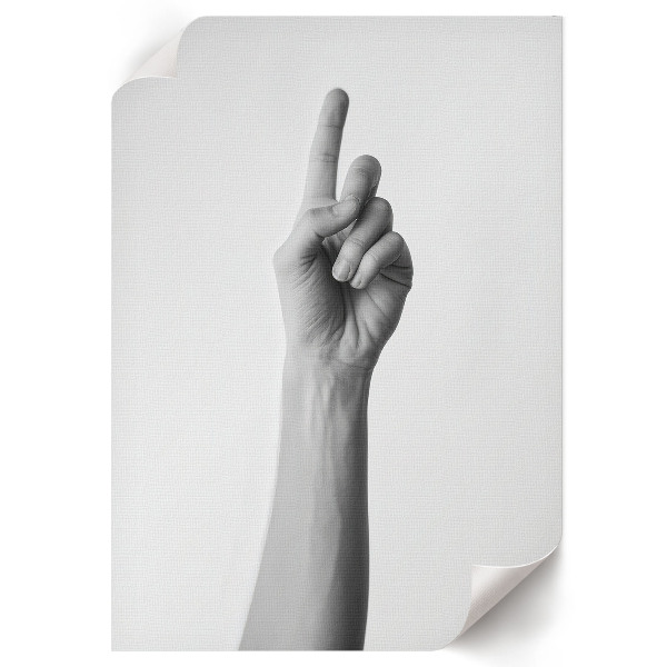 Wall print Hand gesture