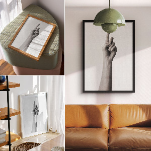 Wall print Hand gesture