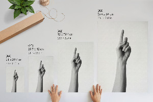 Wall print Hand gesture