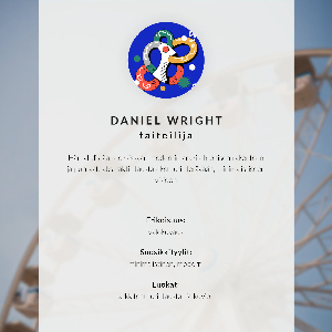 Decorative poster featuring a Ferris wheel