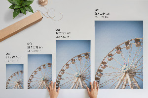 Decorative poster featuring a Ferris wheel