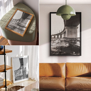 Poster Bridge over the water