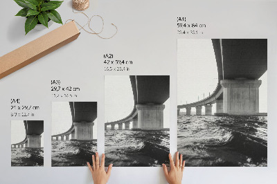Poster Bridge over the water