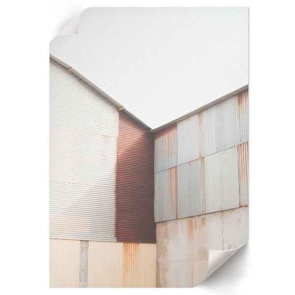 Art print in an industrial minimalist style