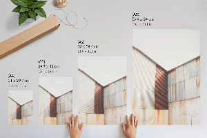 Art print in an industrial minimalist style