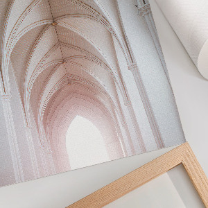 Wall print featuring Gothic arches
