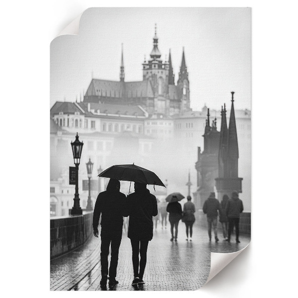 Art print A rainy walk