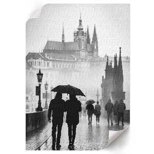 Art print A rainy walk