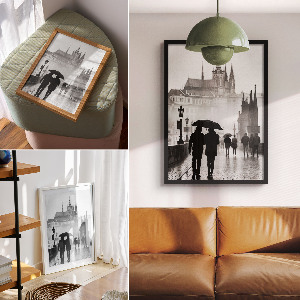 Art print A rainy walk