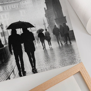 Art print A rainy walk