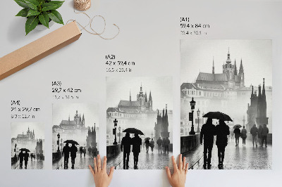 Art print A rainy walk