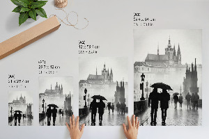 Art print A rainy walk