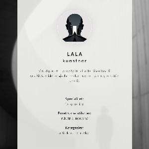 Decorative poster featuring minimalist architecture