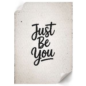 Wall print Just Be You