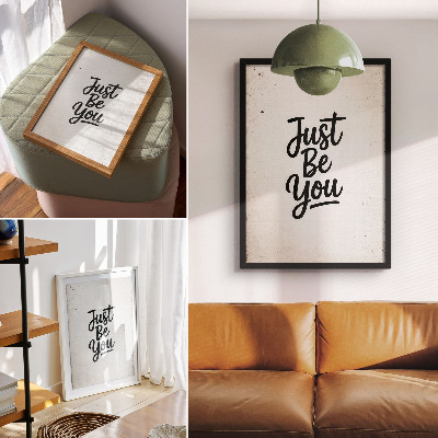 Wall print Just Be You